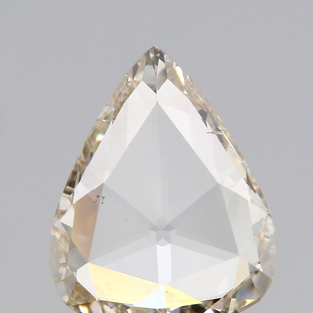 1.26ct | Champagne VS Pear Shape Rose Cut Diamond - Modern Rustic Diamond