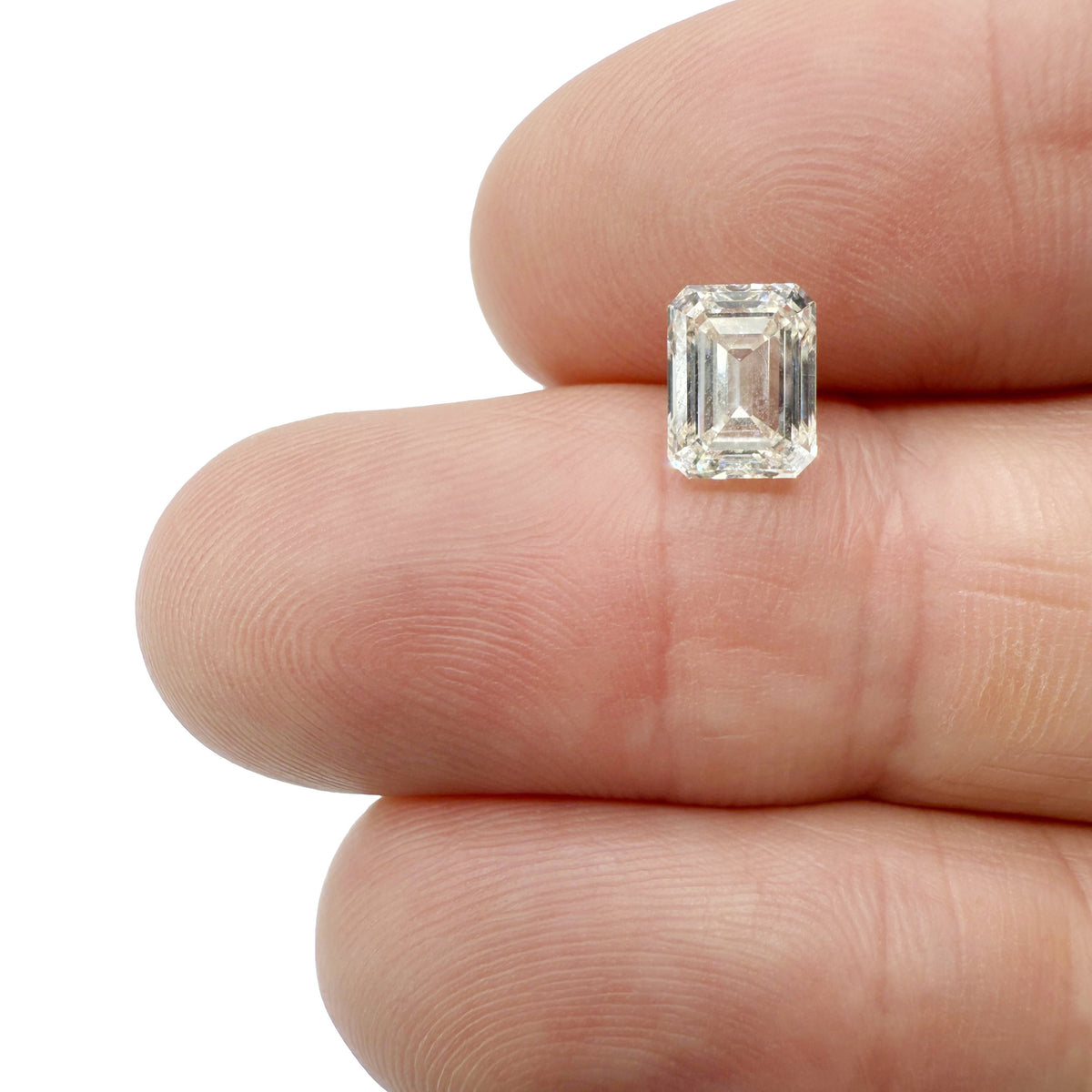 1.60ct | L/VVS2 Emerald Shape Brilliant Cut Diamond (GIA) - Modern Rustic Diamond