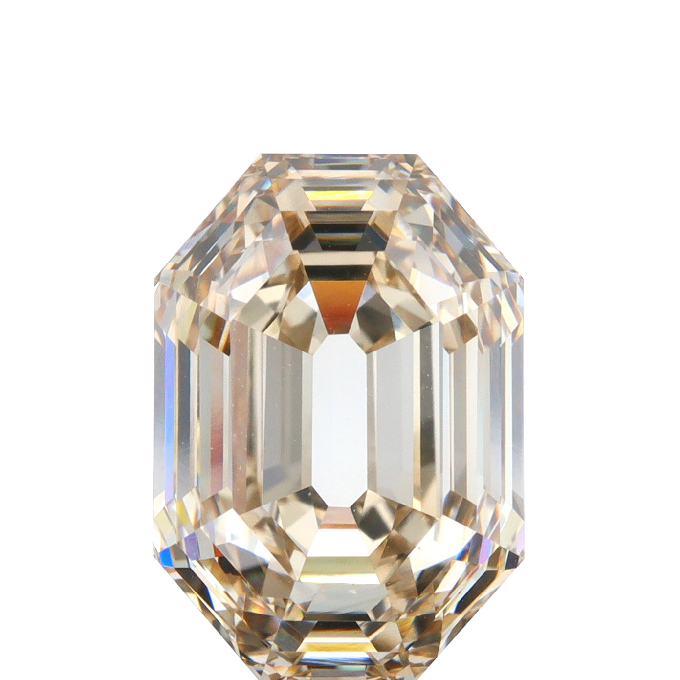 5.03ct | Champagne VVS Octagonal Shape Step Cut Diamond - Modern Rustic Diamond