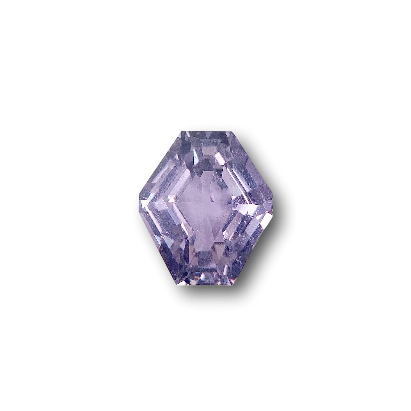 1.69ct | Step Cut Hexagon Shape Violet Sapphire-Modern Rustic Diamond