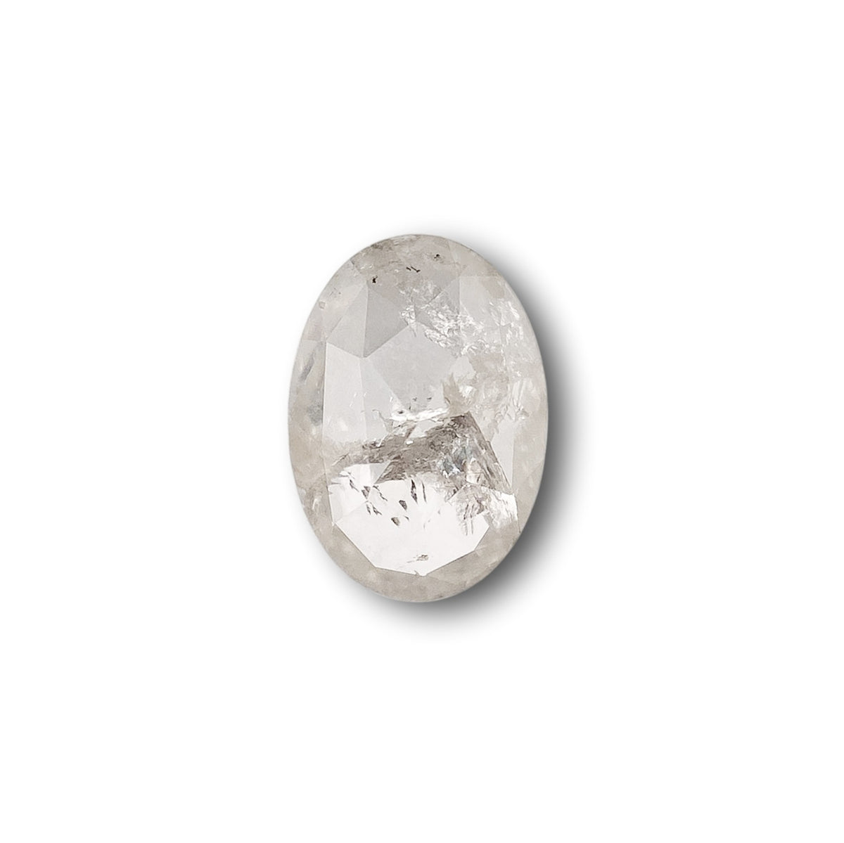0.78ct | Rustic Oval Shape Rose Cut Diamond - Modern Rustic Diamond