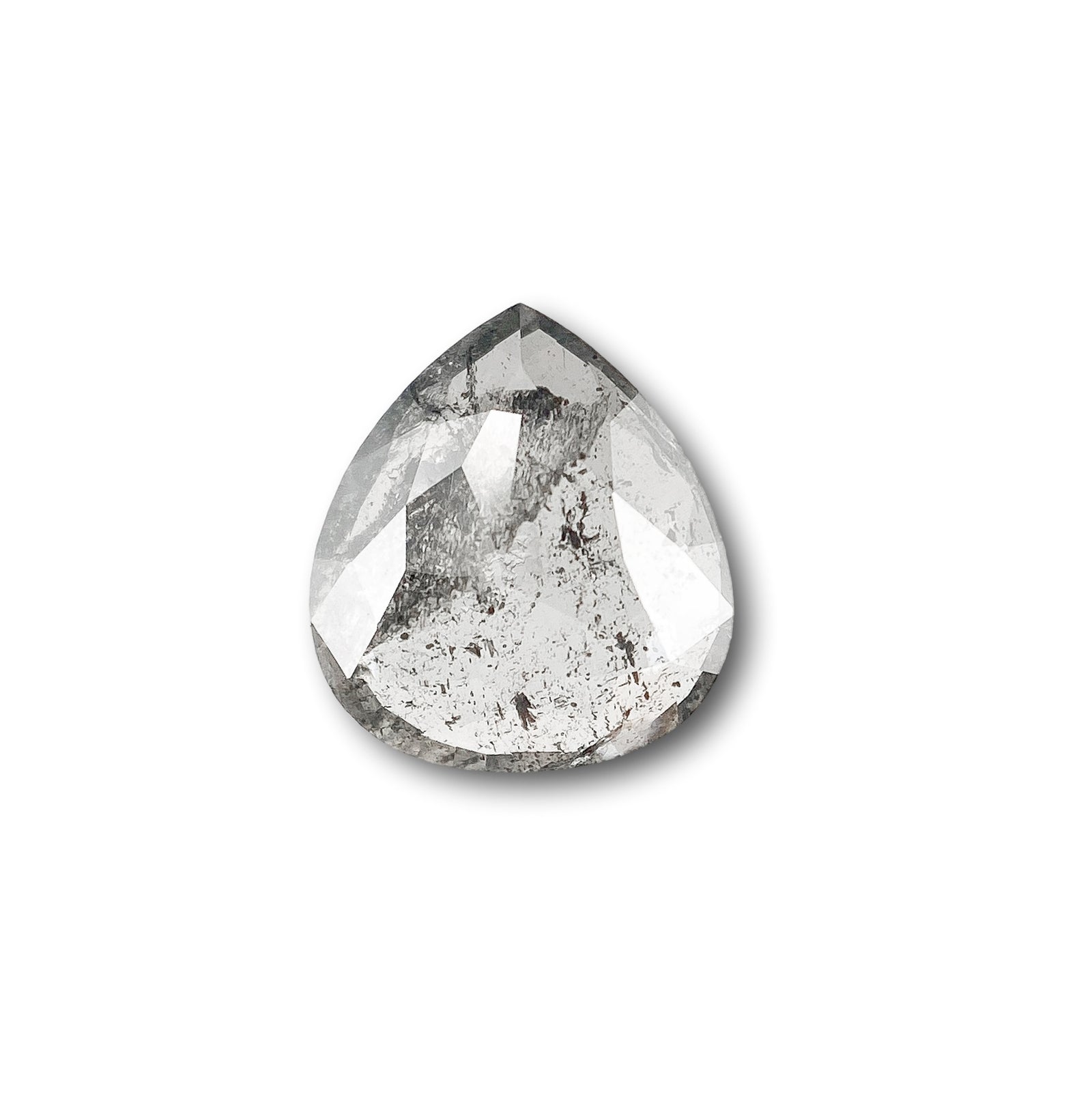 0.78ct | Rustic  Pear Shape Rose Cut Diamond - Modern Rustic Diamond