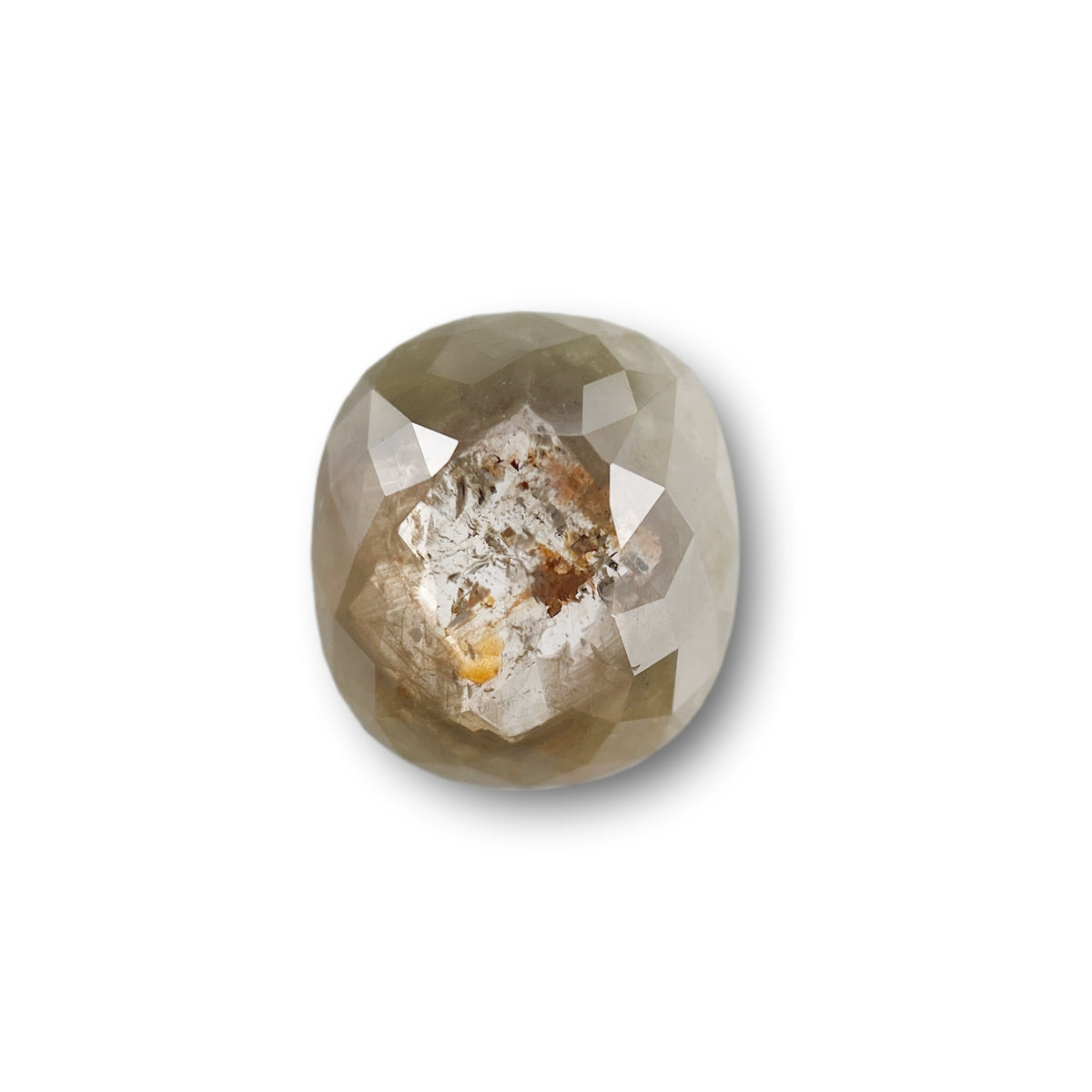 1.69ct | Rustic  Cushion Shape Rose Cut Diamond - Modern Rustic Diamond