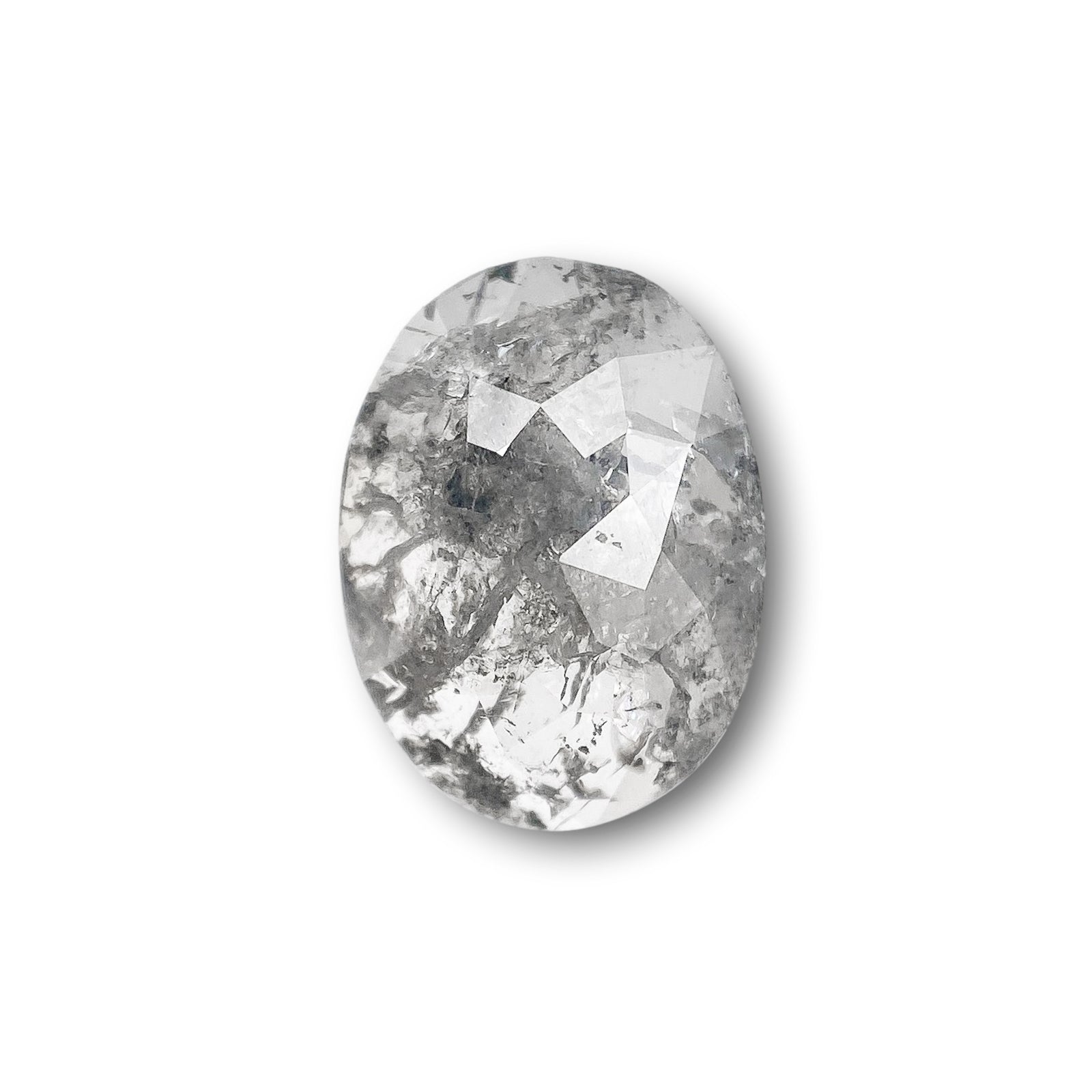 1.25ct | Rustic Oval Shape Rose Cut Diamond - Modern Rustic Diamond