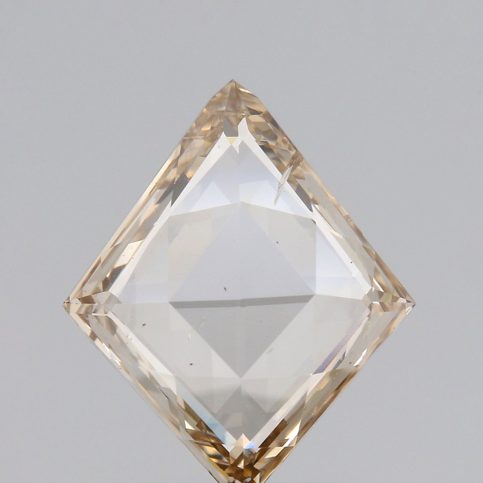 1.75ct | Champagne SI Lozenge Shape Rose Cut Diamond - Modern Rustic Diamond
