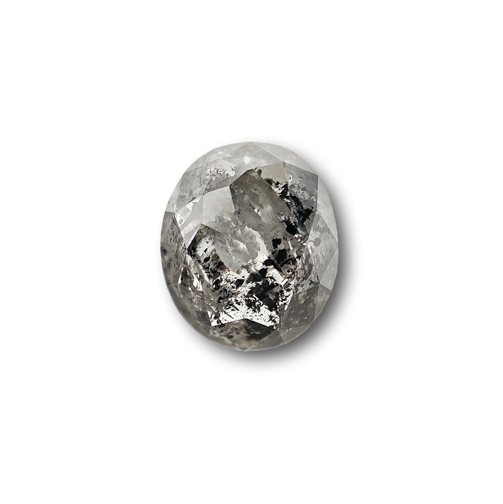 0.90ct | Rustic Oval Shape Rose Cut Diamond - Modern Rustic Diamond