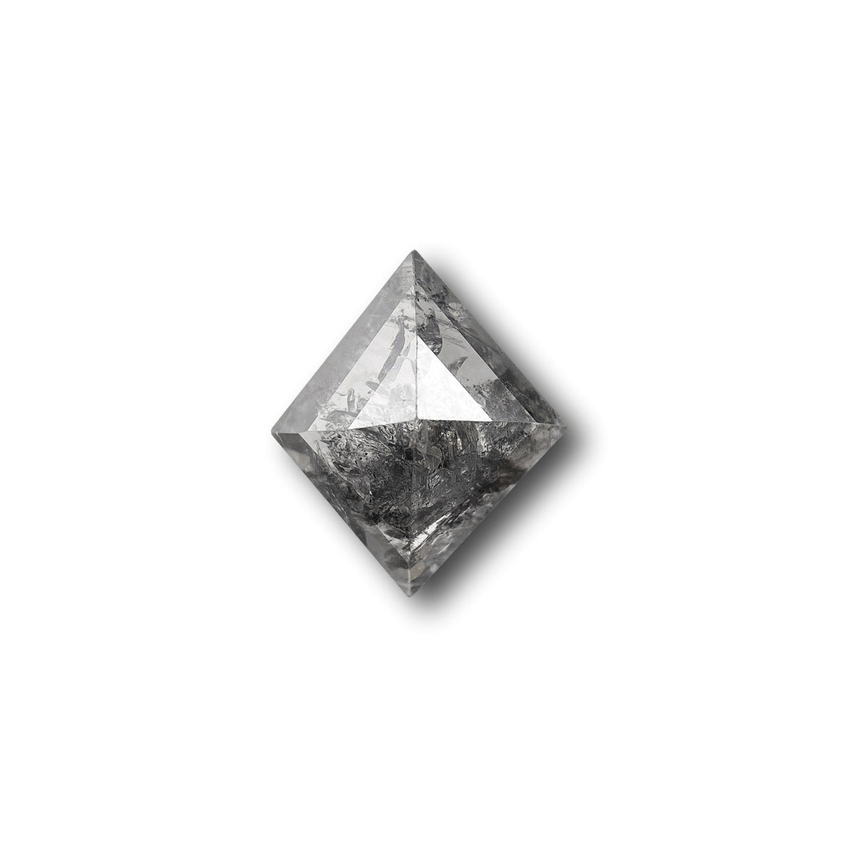 0.80ct | Salt &amp; Pepper Kite Shape Step Cut Diamond - Modern Rustic Diamond