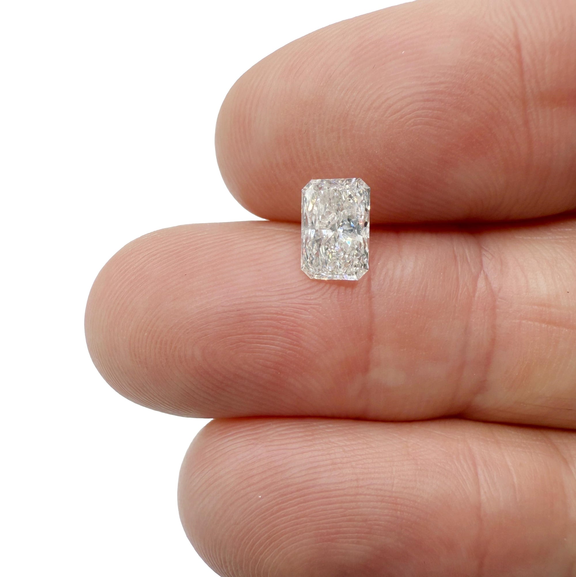 1.01ct | G/I2 Radiant Shape Brilliant Cut Diamond (GIA) - Modern Rustic Diamond