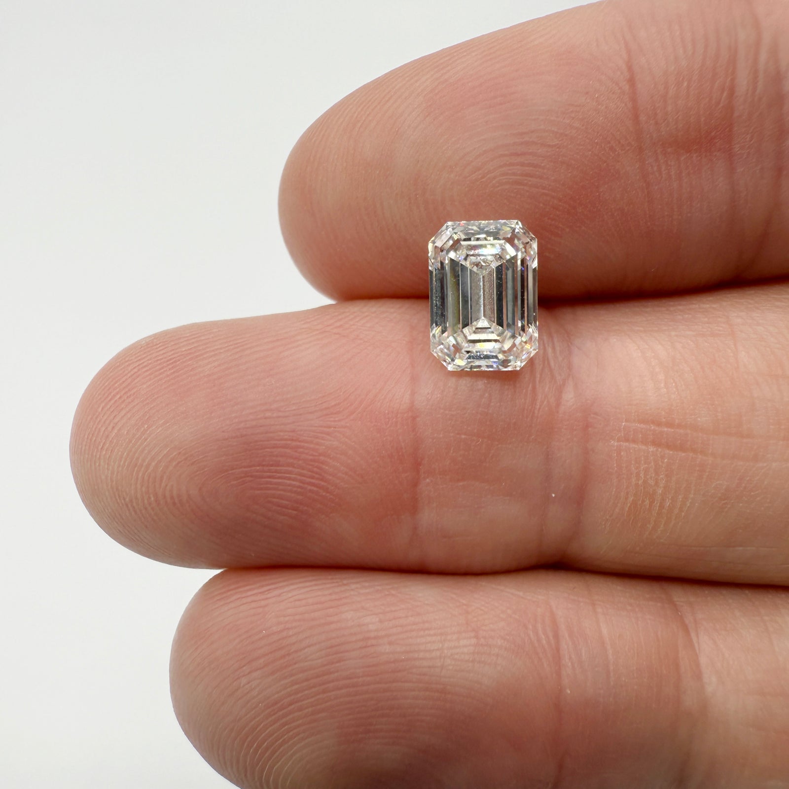 2.01ct | J/VVS1 Emerald Shape Brilliant Cut Diamond (GIA) - Modern Rustic Diamond
