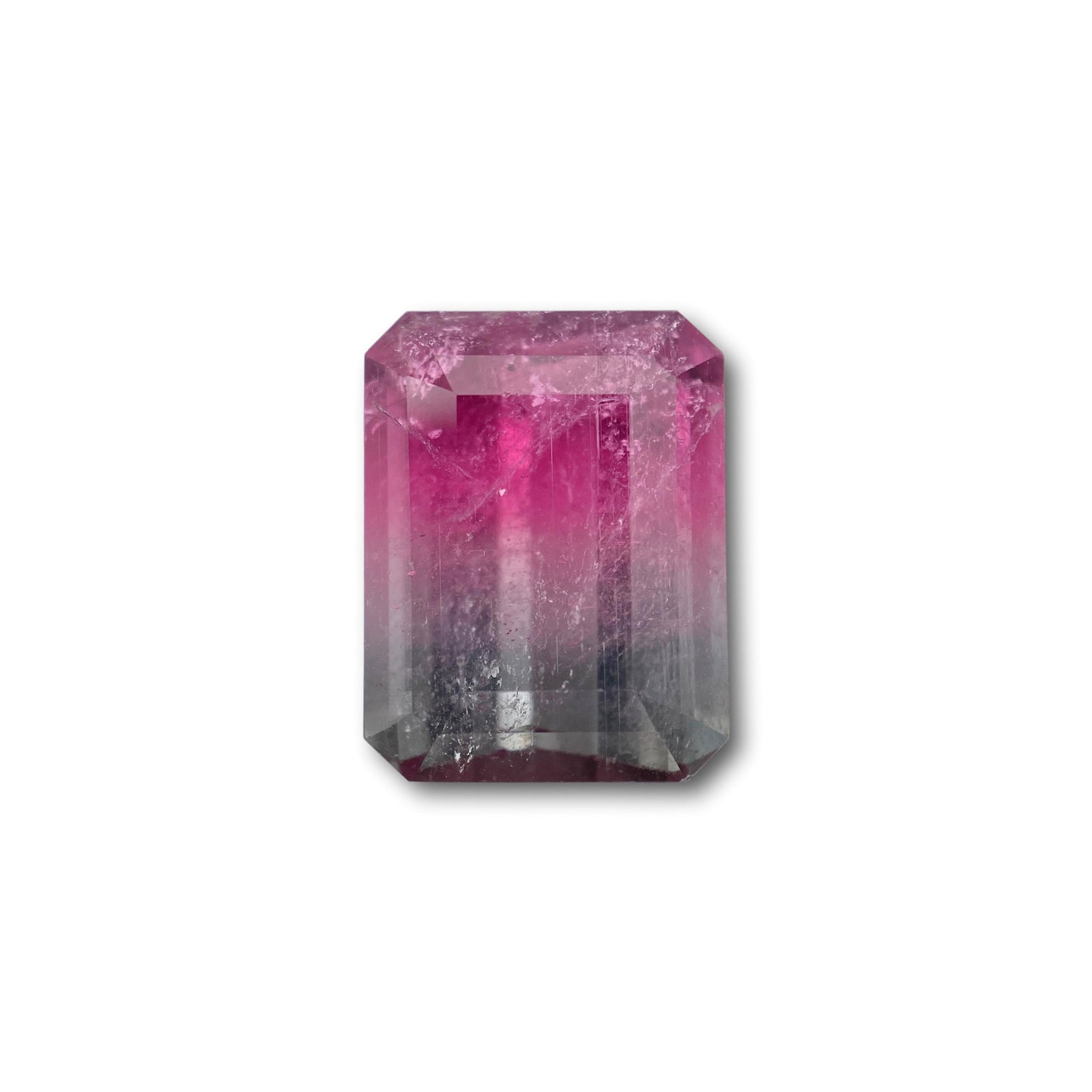 7.29ct |  Emerald Shape Step Cut Tourmaline - Modern Rustic Diamond