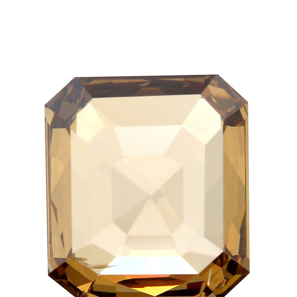 3.42ct | Cognac VS-SI Radiant Shape Rose Cut Diamond - Modern Rustic Diamond