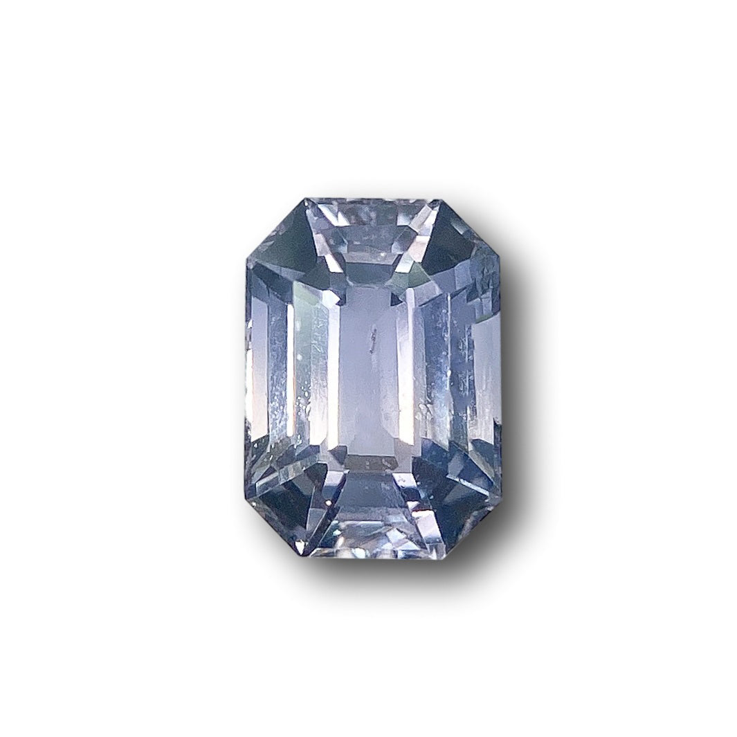 1.72ct | Emerald Cut Blue Sapphire-Modern Rustic Diamond