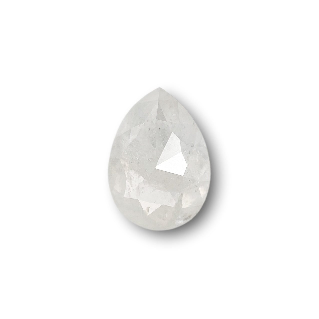 1.24ct | Rustic Pear Shape Rose Cut Diamond - Modern Rustic Diamond