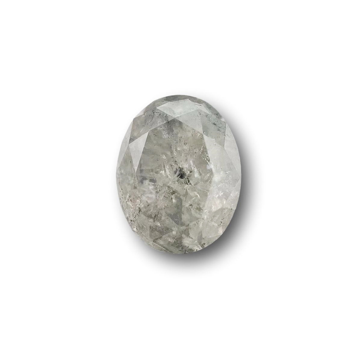 1.95ct | Salt & Pepper Oval Shape Brilliant Cut Diamond - Modern Rustic Diamond