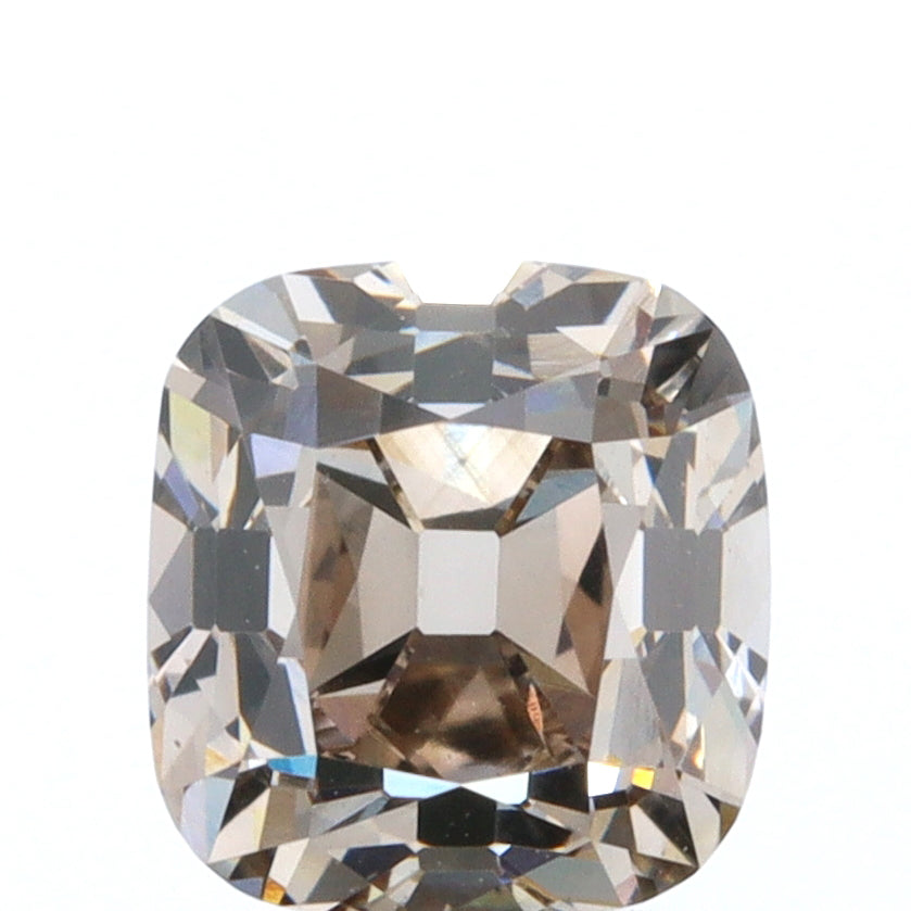 1.01ct | Champagne VVS Cushion Shape Old Mine Cut Diamond - Modern Rustic Diamond