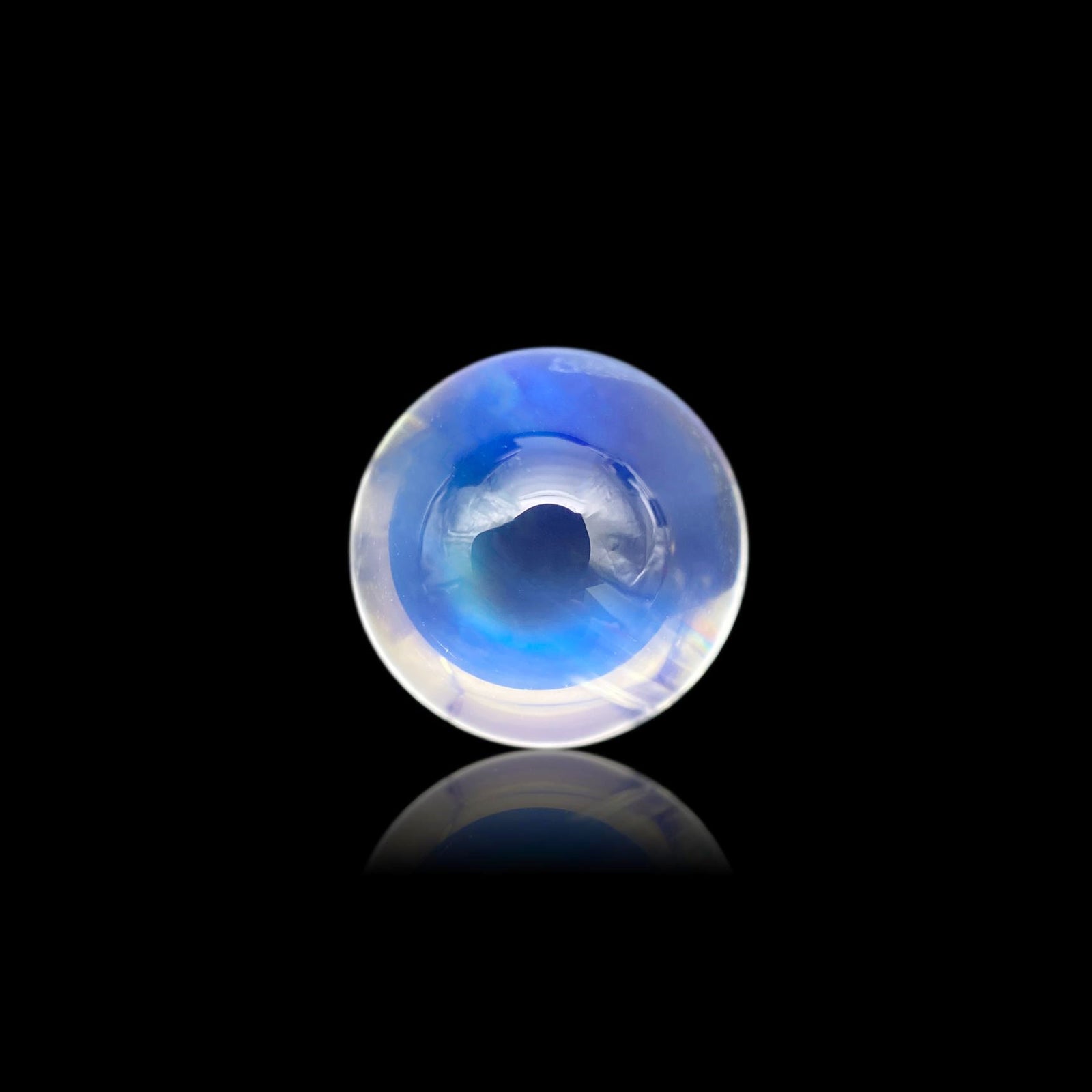 4.17ct |  Round Shape  Moonstone - Modern Rustic Diamond