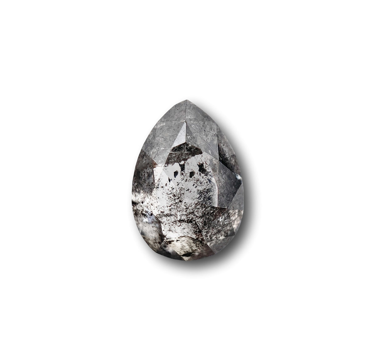 1.20ct | Rustic Pear Shape Rose Cut Diamond - Modern Rustic Diamond