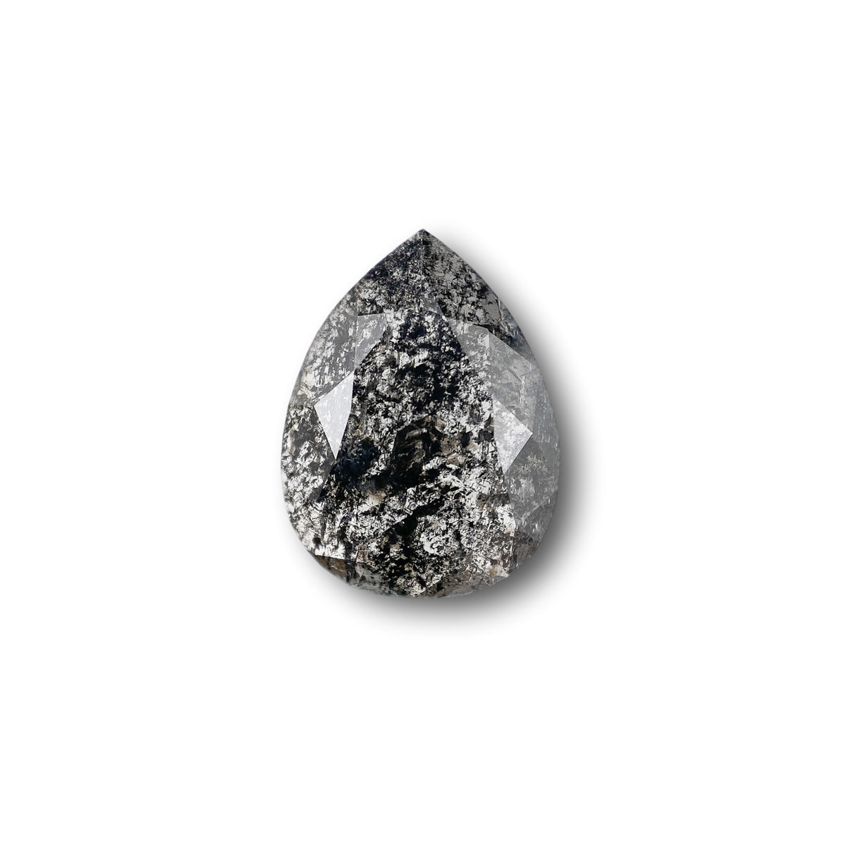 1.38ct | Rustic Pear Shape Rose Cut Diamond - Modern Rustic Diamond