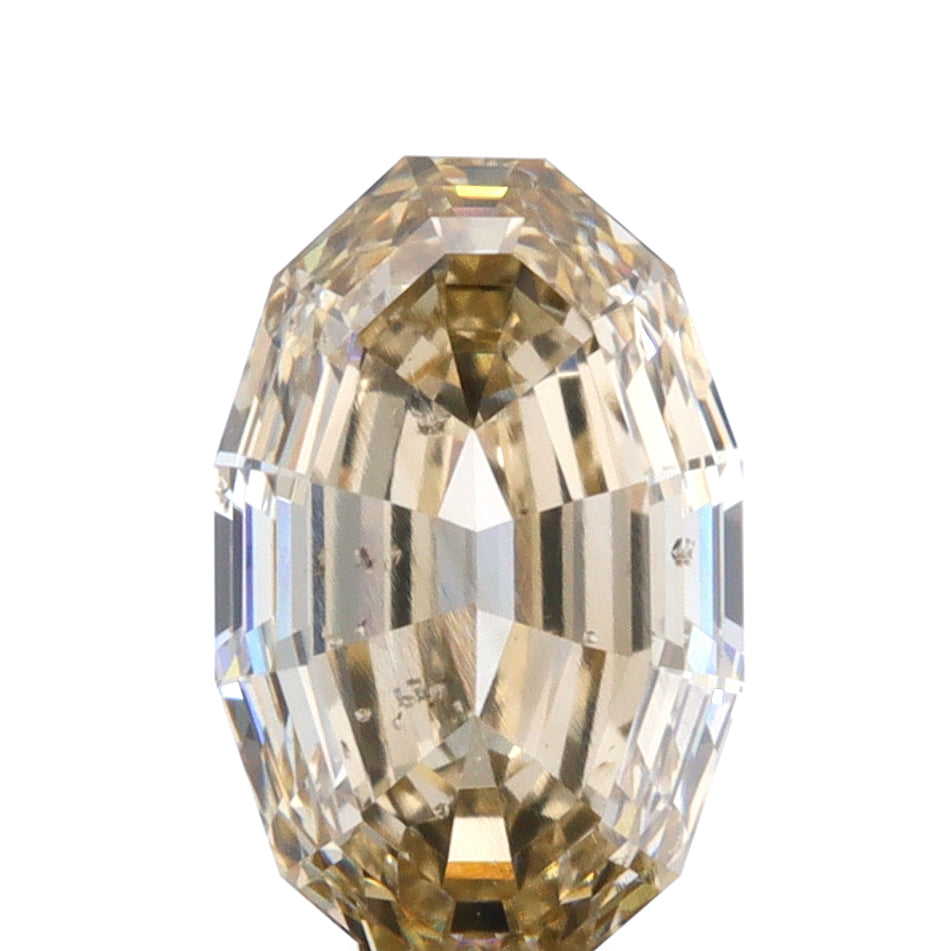 1.05ct | Champagne VS Oval Shape Step Cut Diamond - Modern Rustic Diamond
