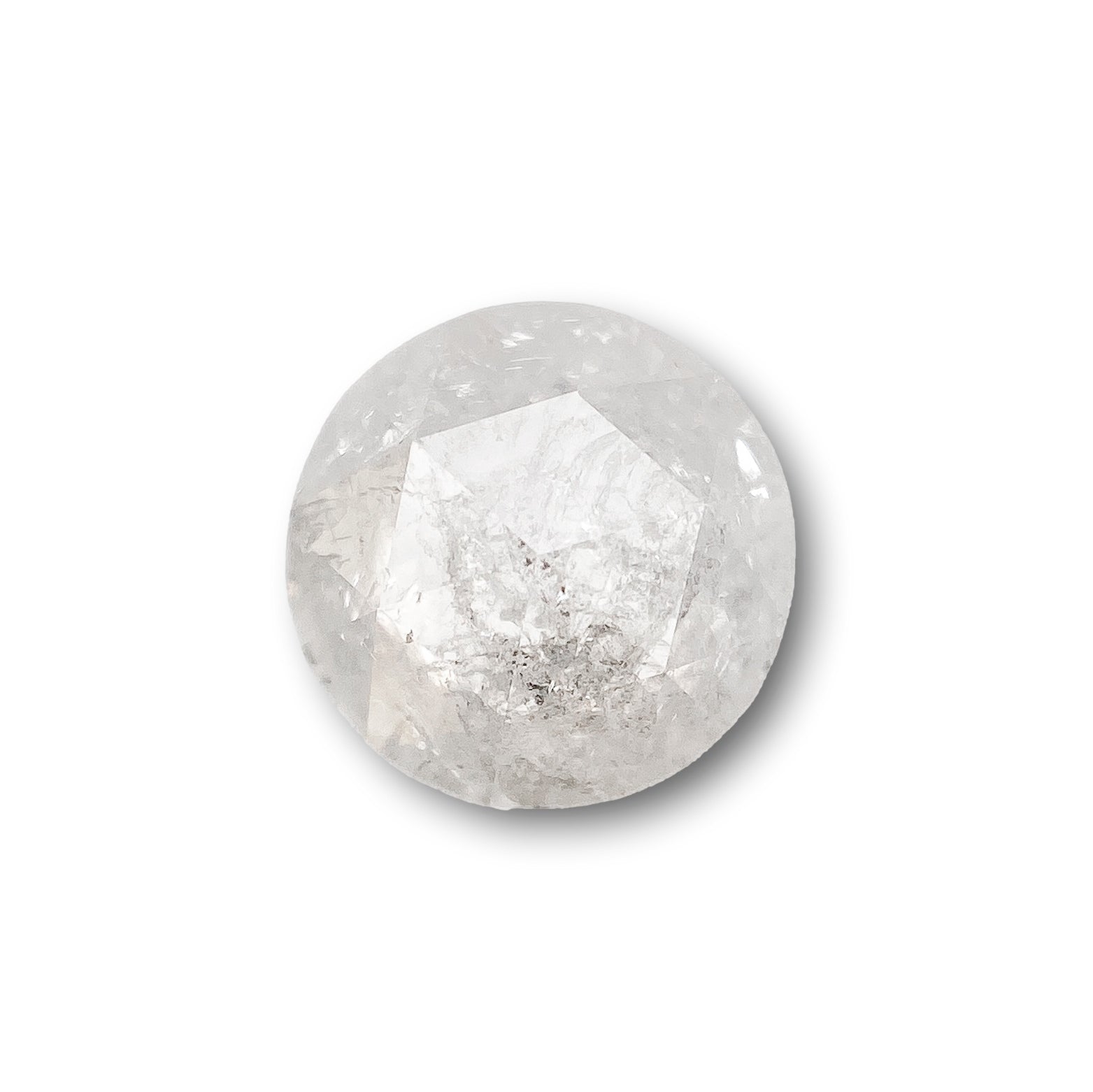 0.96ct | Rustic  Round Shape Rose Cut Diamond - Modern Rustic Diamond