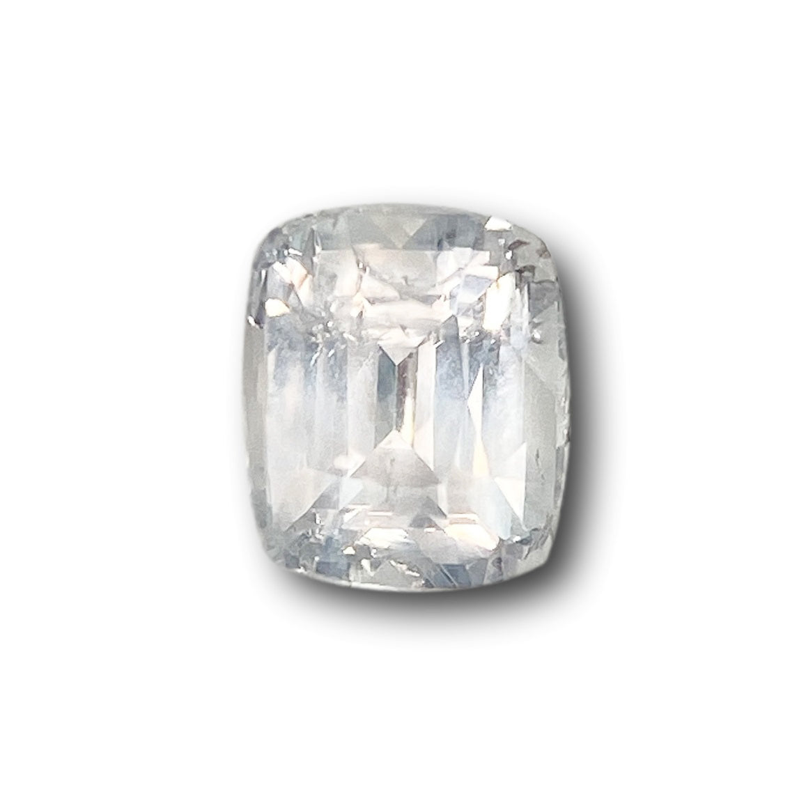1.76ct | Brilliant Cut Cushion Shape White Montana Sapphire-Modern Rustic Diamond