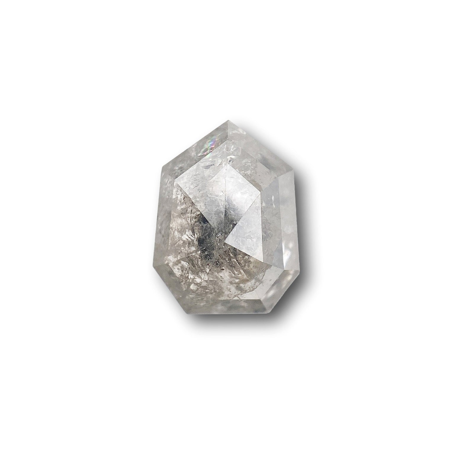 1.87ct | Rustic  Shield Shape Rose Cut Diamond - Modern Rustic Diamond