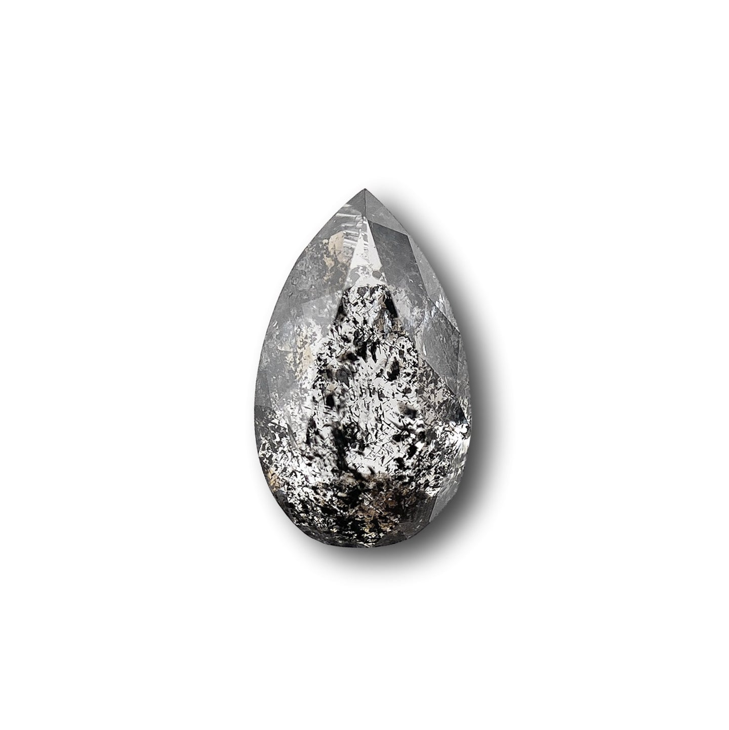 0.98ct | Rustic Pear Shape Rose Cut Diamond - Modern Rustic Diamond