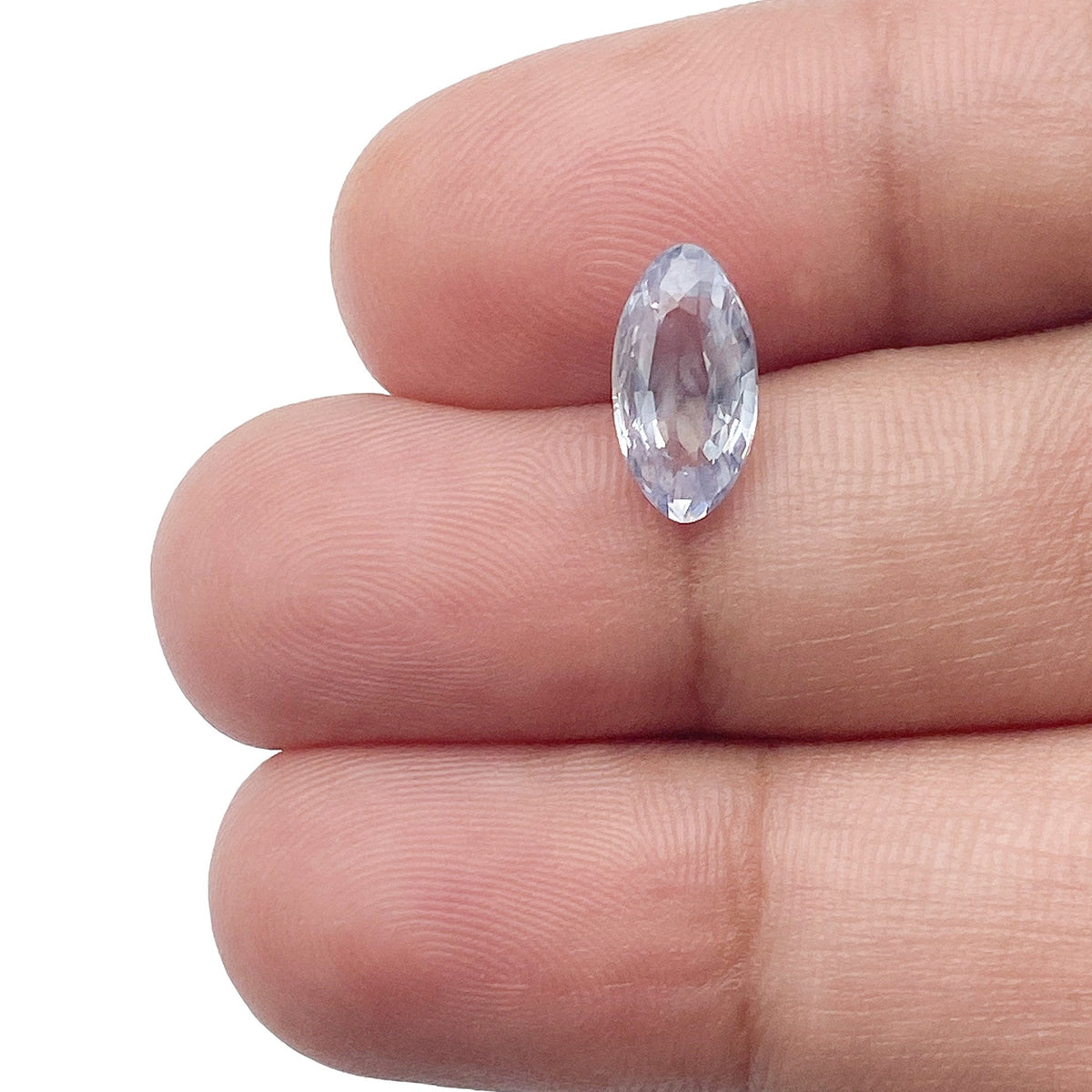 1.77ct | Brilliant Cut Moval Shape Lt. Blue Montana Sapphire-Modern Rustic Diamond