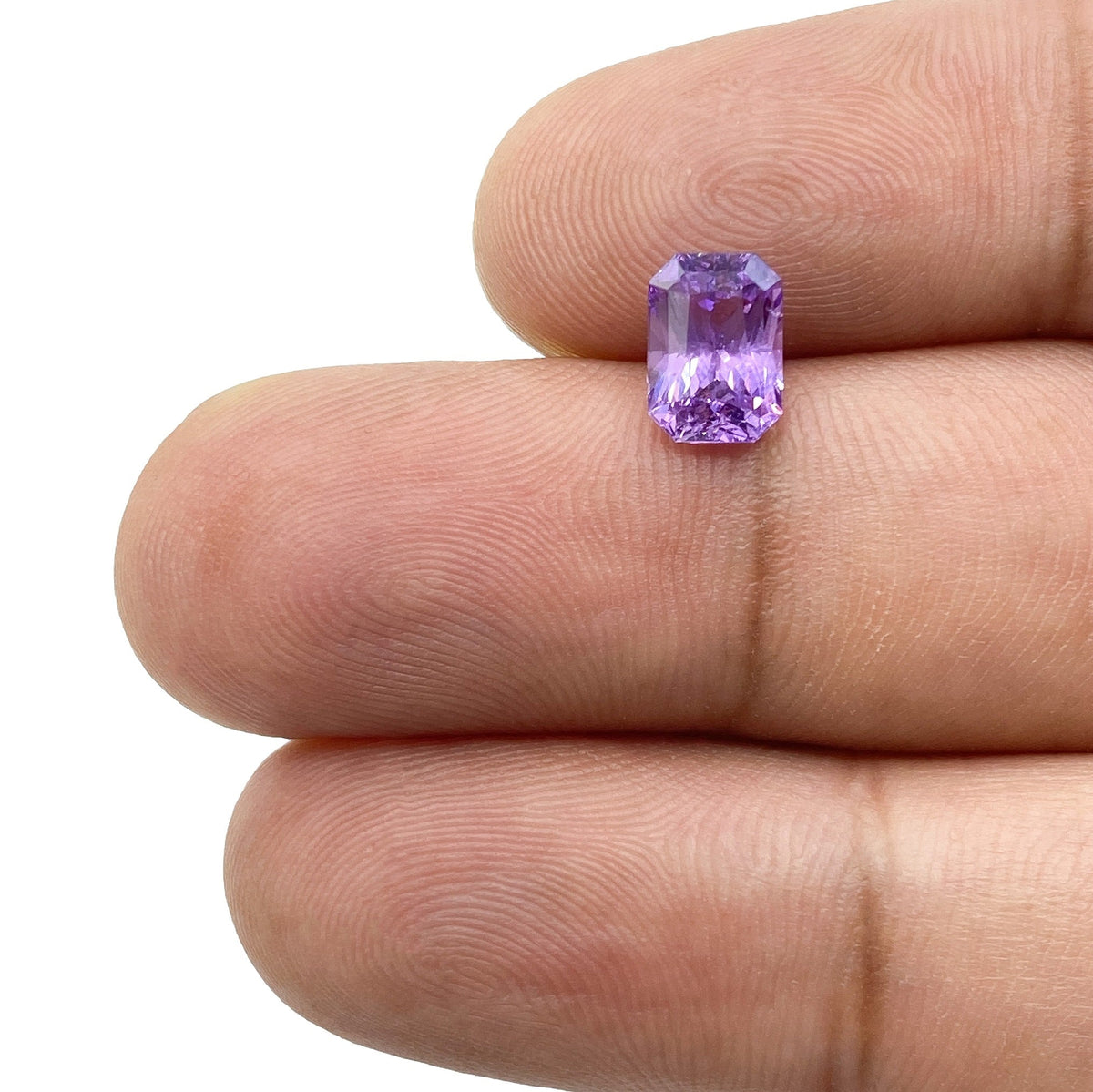 1.77ct | Radiant Cut Violet Sapphire-Modern Rustic Diamond