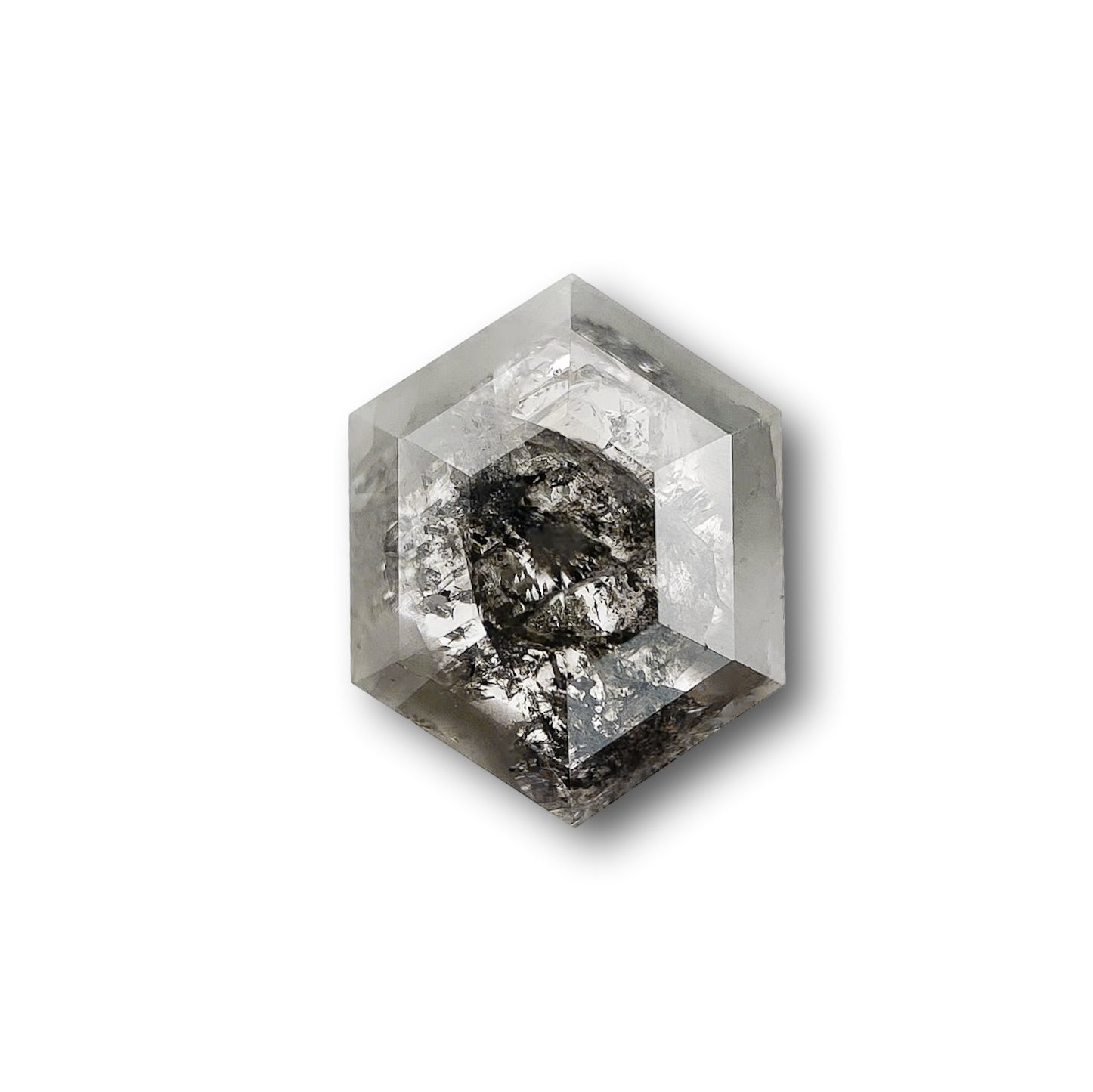 1.09ct | Rustic  Hexagon Shape Rose Cut Diamond - Modern Rustic Diamond