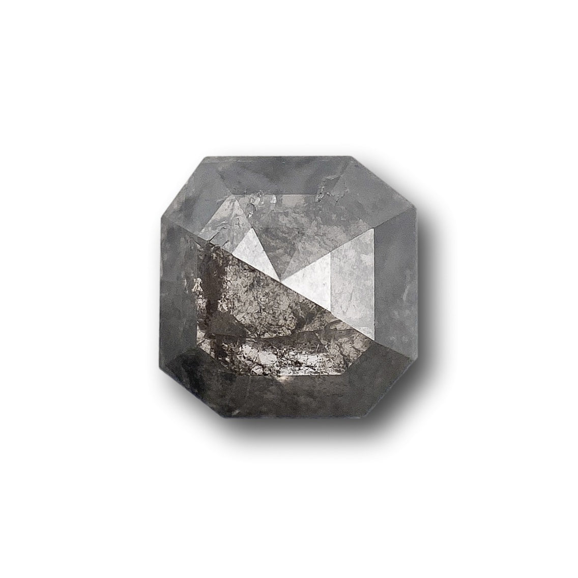 0.85ct | Rustic  Emerald Shape Rose Cut Diamond - Modern Rustic Diamond