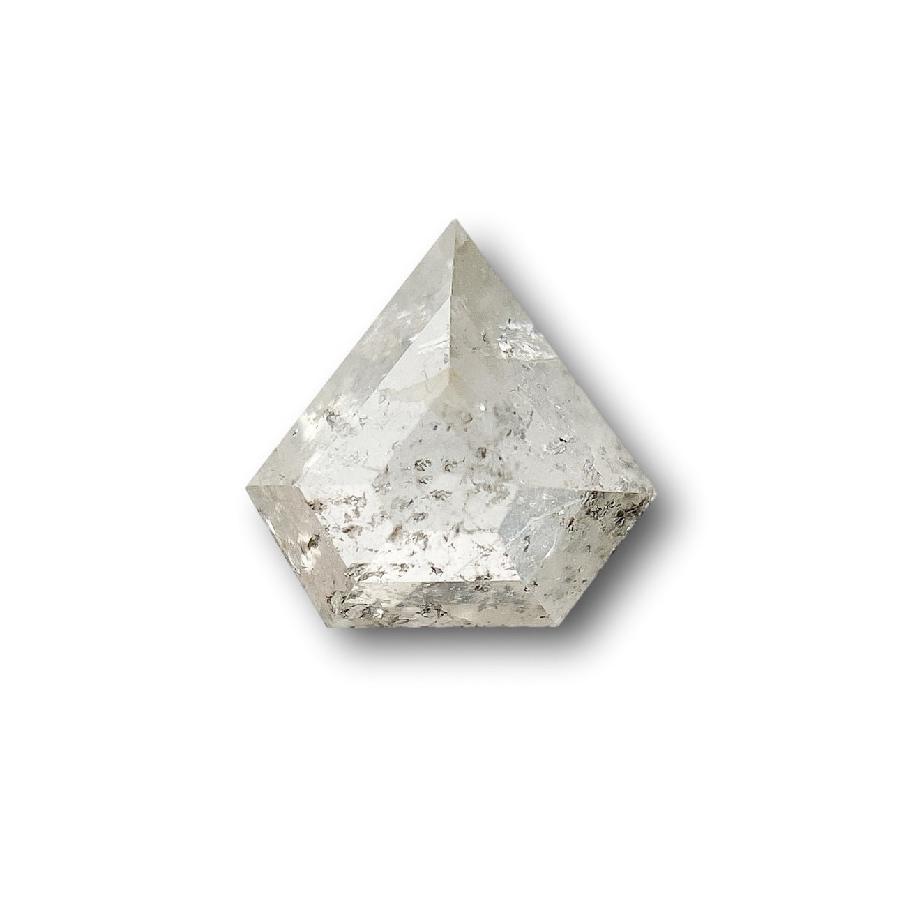 0.65ct | Salt & Pepper Shield Shape Step Cut Diamond - Modern Rustic Diamond
