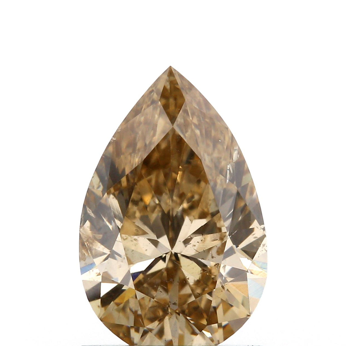 1.01ct | Champagne SI Pear Shape Brilliant Cut Diamond - Modern Rustic Diamond