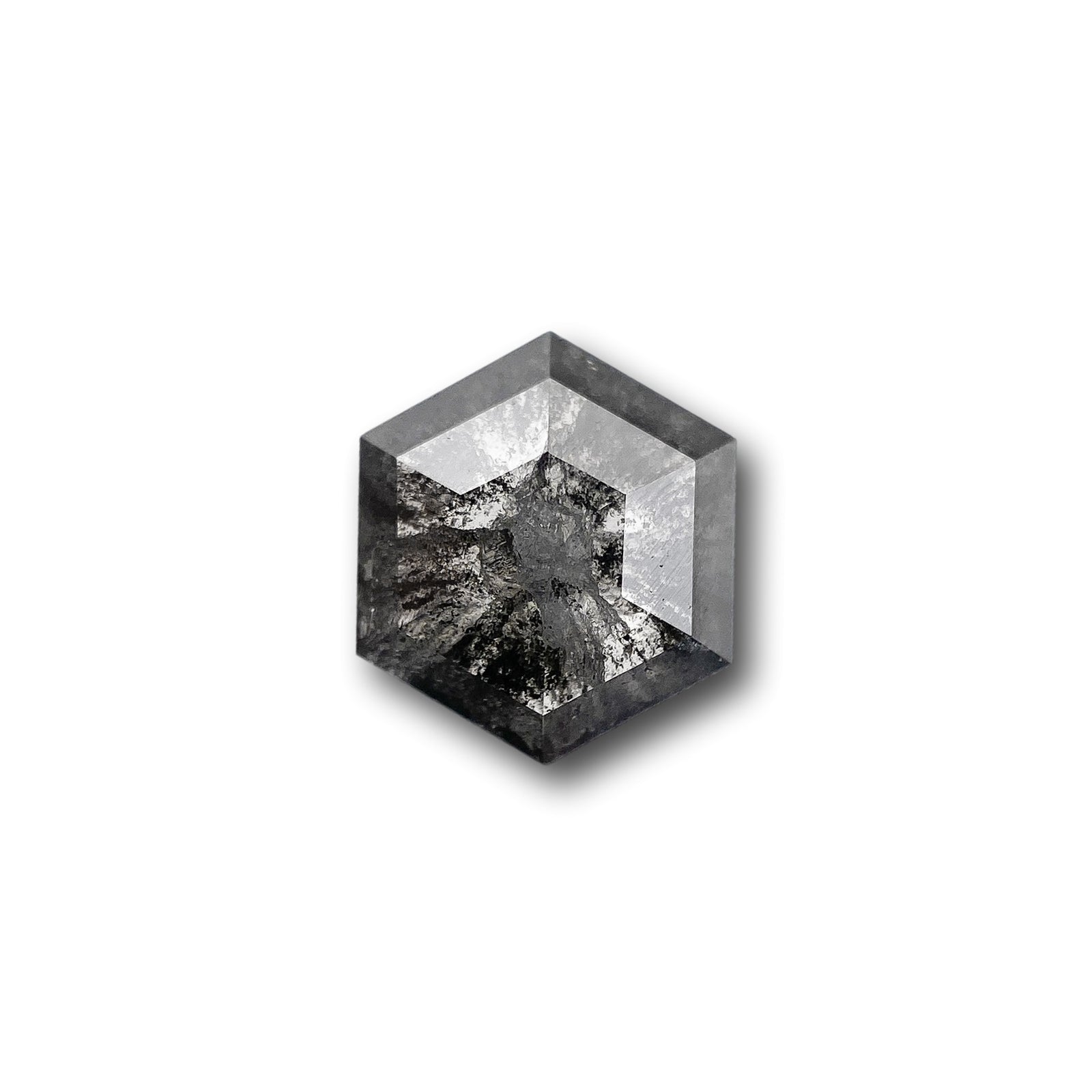 0.99ct | Rustic  Hexagon Shape Rose Cut Diamond - Modern Rustic Diamond