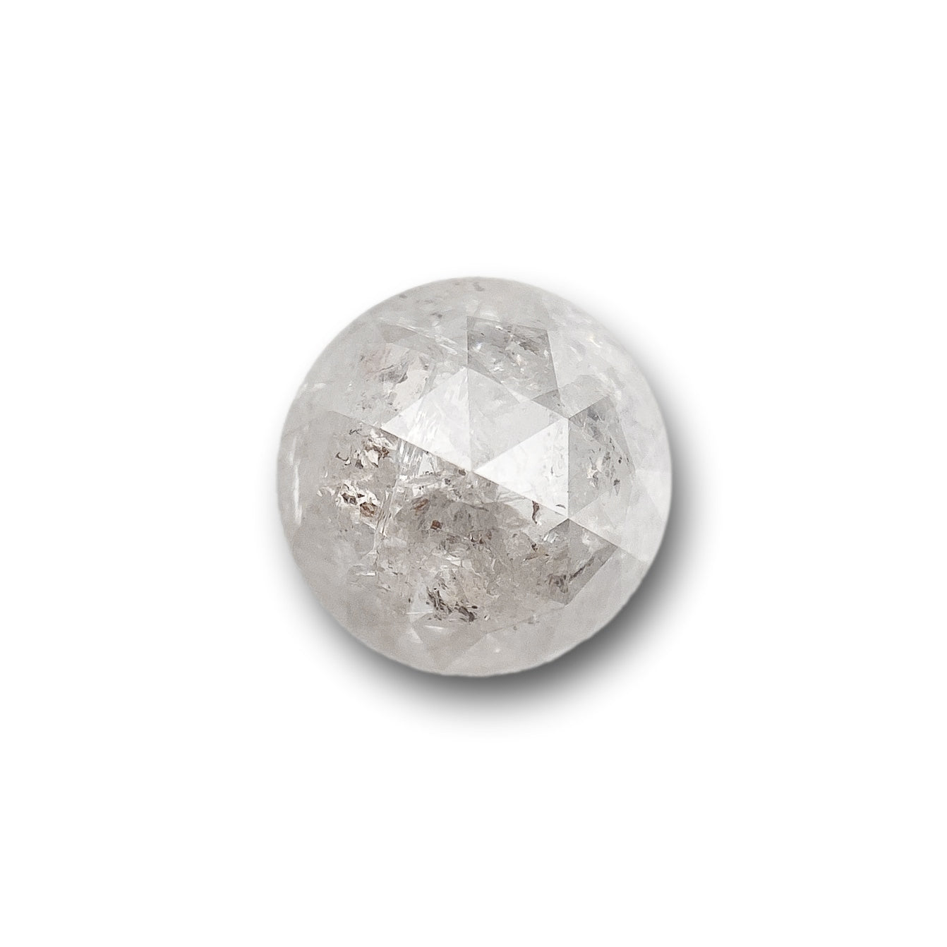 1.39ct | Rustic  Round Shape Rose Cut Diamond - Modern Rustic Diamond