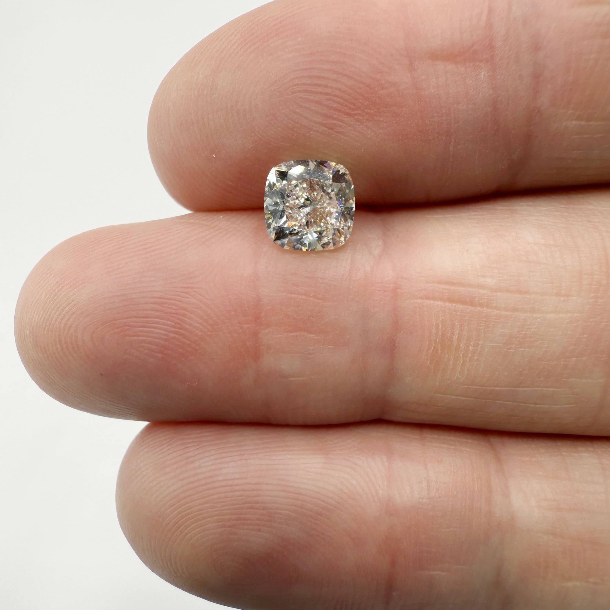 1.71ct | K/VS2 Cushion Shape Brilliant Cut Diamond (GIA) - Modern Rustic Diamond