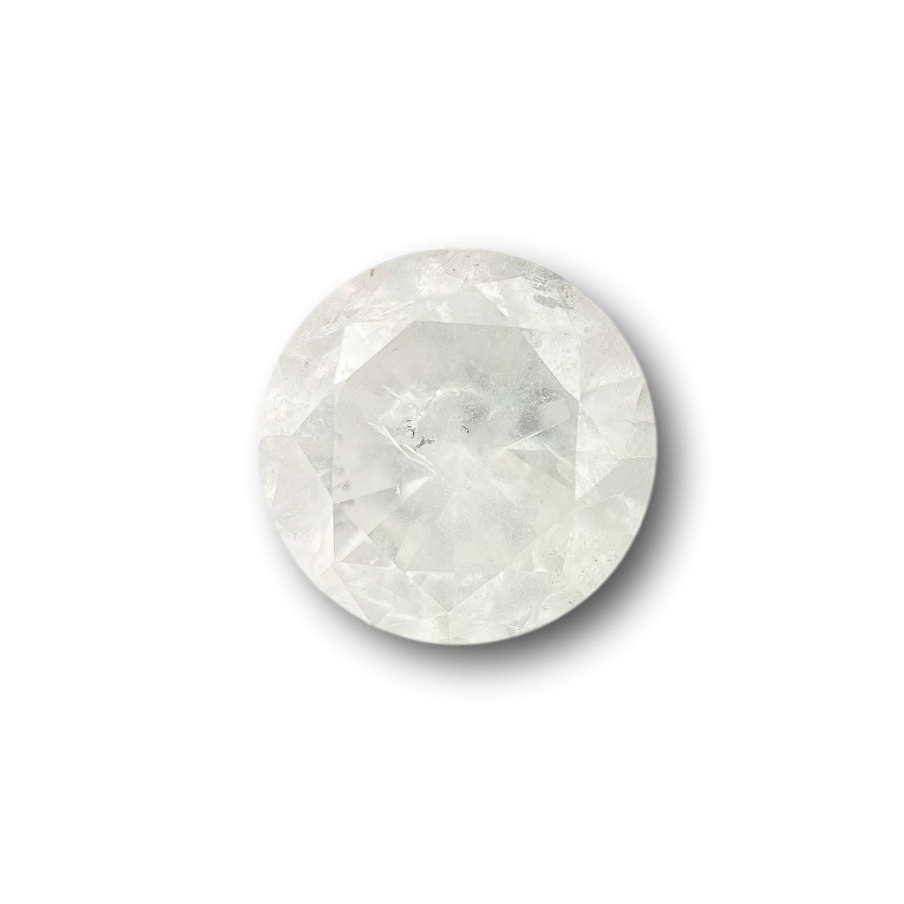 1.36ct | Salt & Pepper Round Shape Brilliant Cut Diamond - Modern Rustic Diamond