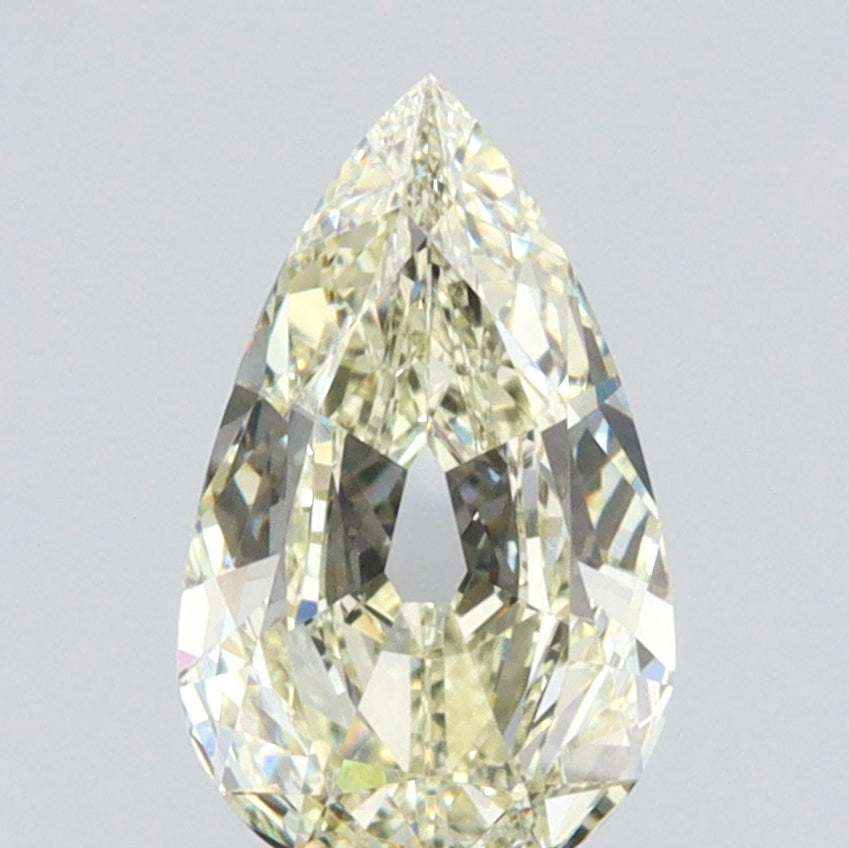 1.10ct | S-T/VS2 Pear Shape Old Mine Cut Diamond (GIA) - Modern Rustic Diamond