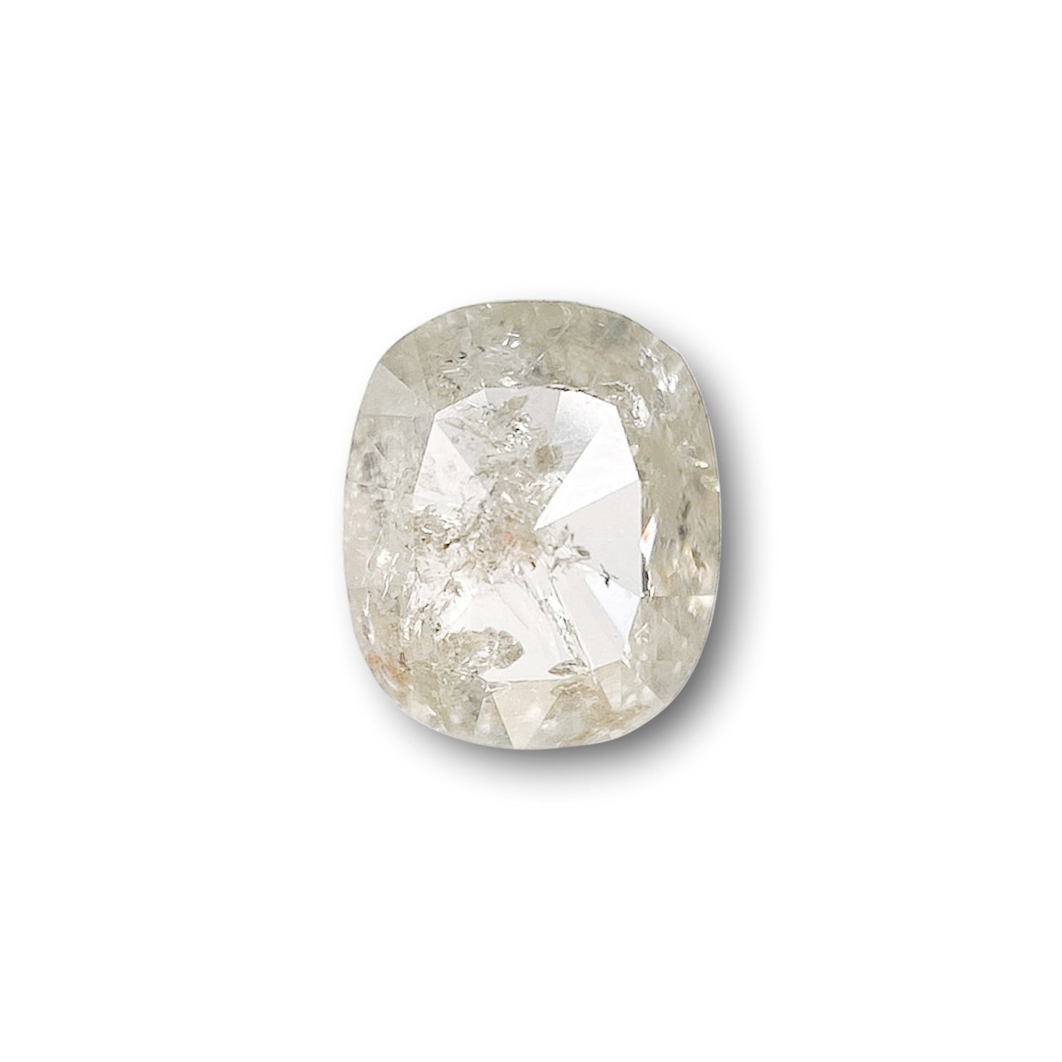 0.59ct | Rustic  Cushion Shape Rose Cut Diamond - Modern Rustic Diamond