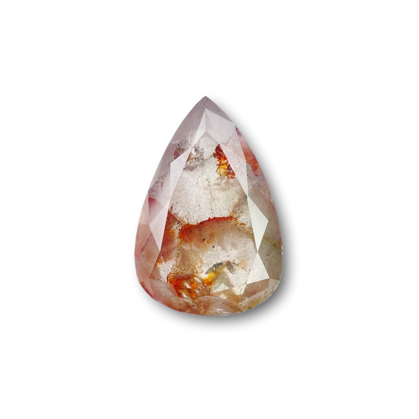 5.52ct | Salt & Pepper Pear Shape Brilliant Cut Diamond - Modern Rustic Diamond