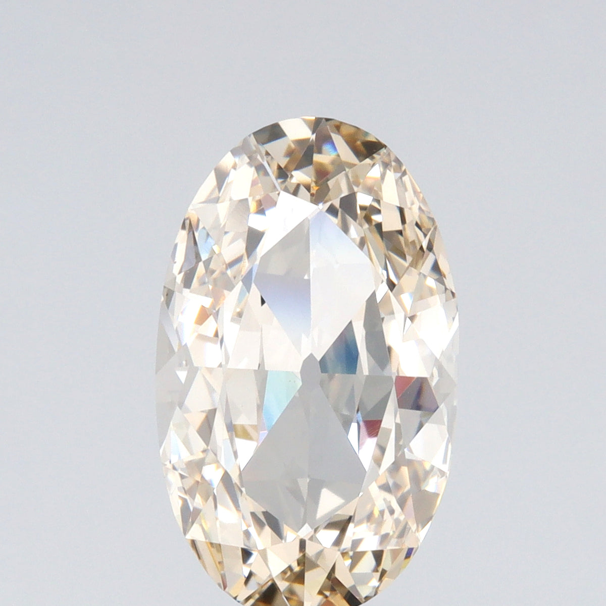 3.02ct | W-X/VS1 Oval Shape Old Mine Cut Diamond (GIA) - Modern Rustic Diamond
