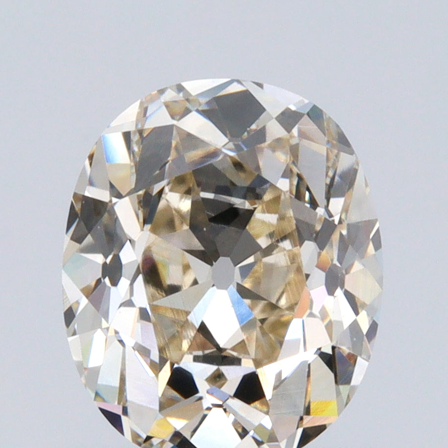 1.26ct | Champagne VVS Oval Shape Old Mine Cut Diamond - Modern Rustic Diamond