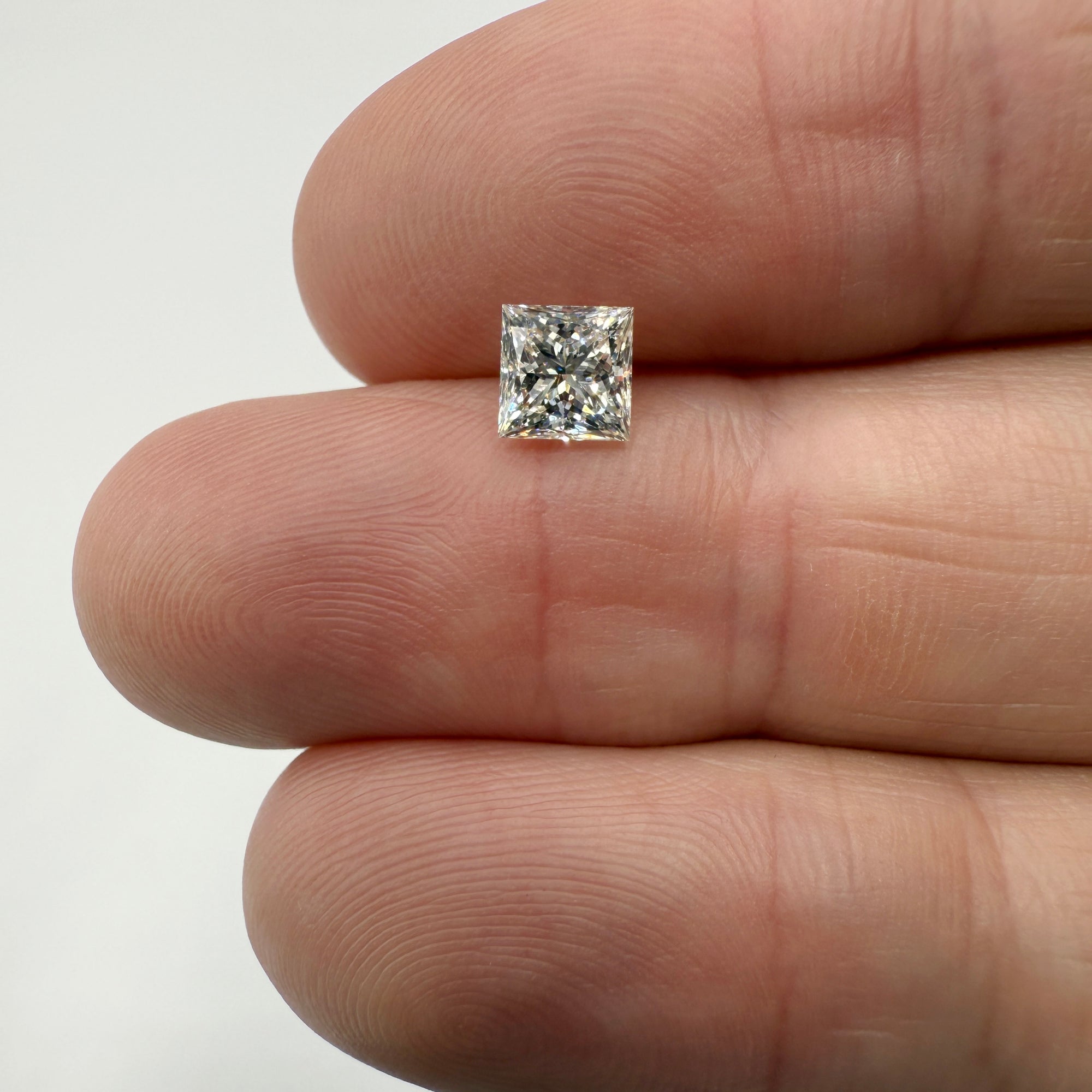1.01ct | L/VS2 Princess Shape Brilliant Cut Diamond (GIA) - Modern Rustic Diamond