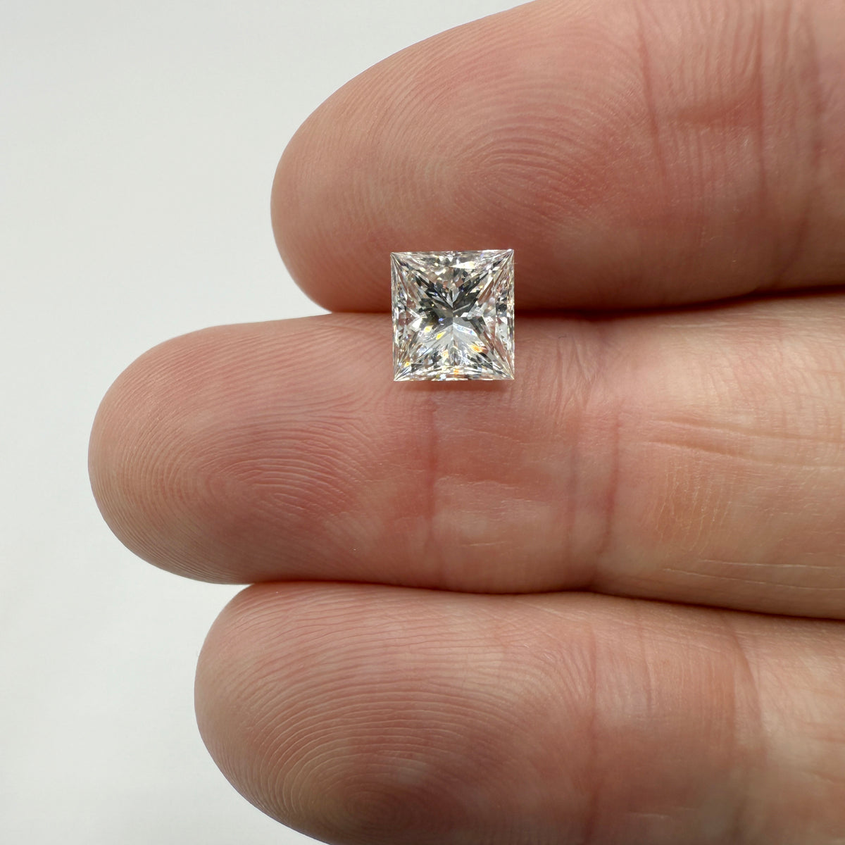 1.70ct | M/VS2 Princess Shape Brilliant Cut Diamond (GIA) - Modern Rustic Diamond