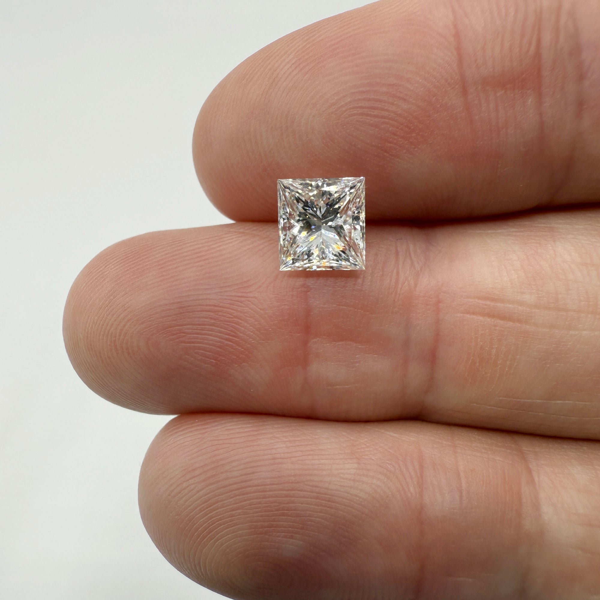 1.70ct | M/VS2 Princess Shape Brilliant Cut Diamond (GIA) - Modern Rustic Diamond