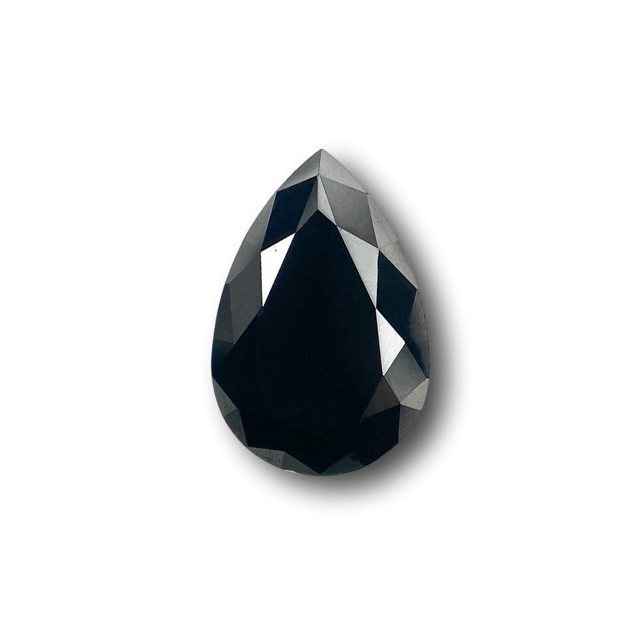 1.09ct | Black Pear Shape Brilliant Cut Diamond - Modern Rustic Diamond