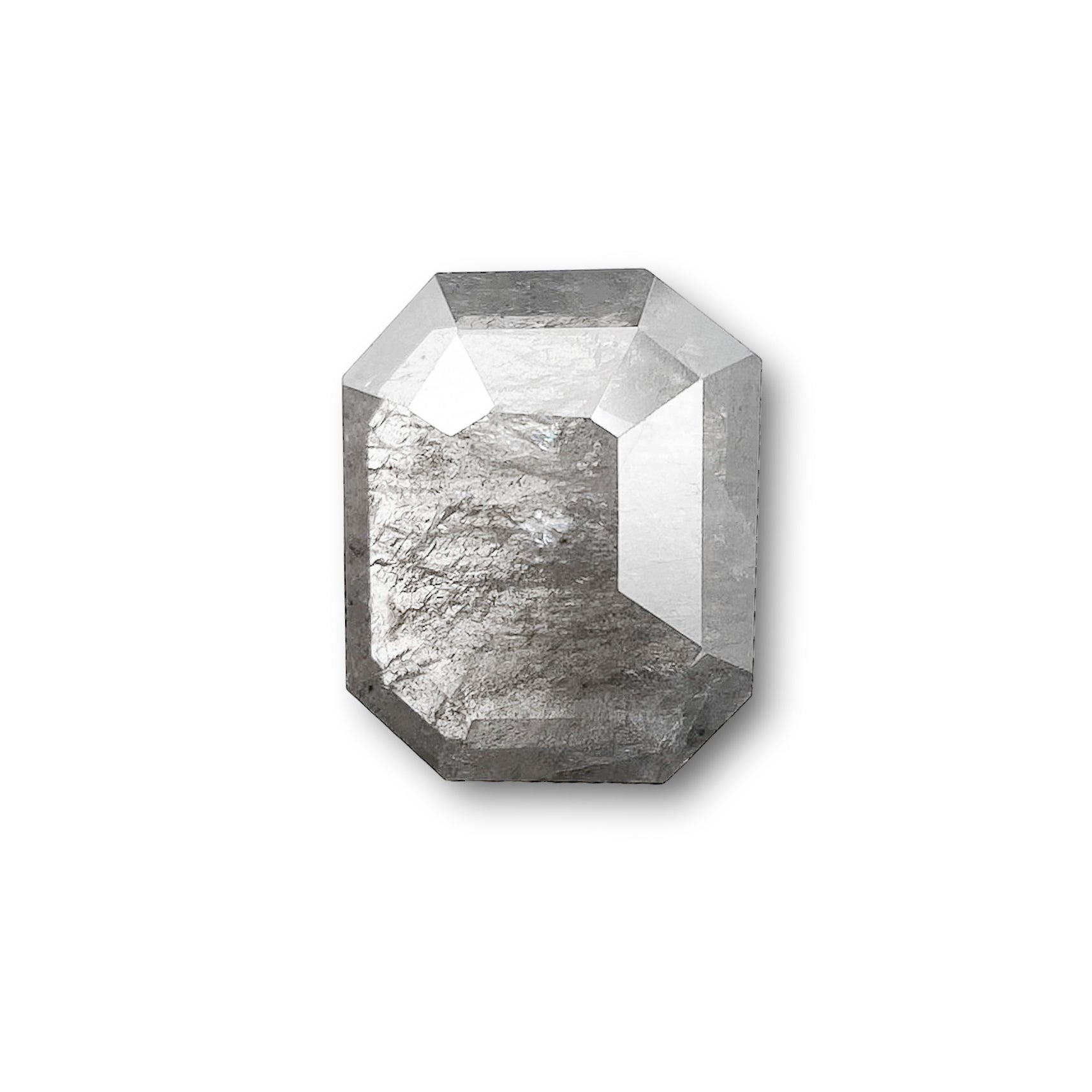 1.07ct | Rustic  Emerald Shape Step Cut Diamond - Modern Rustic Diamond