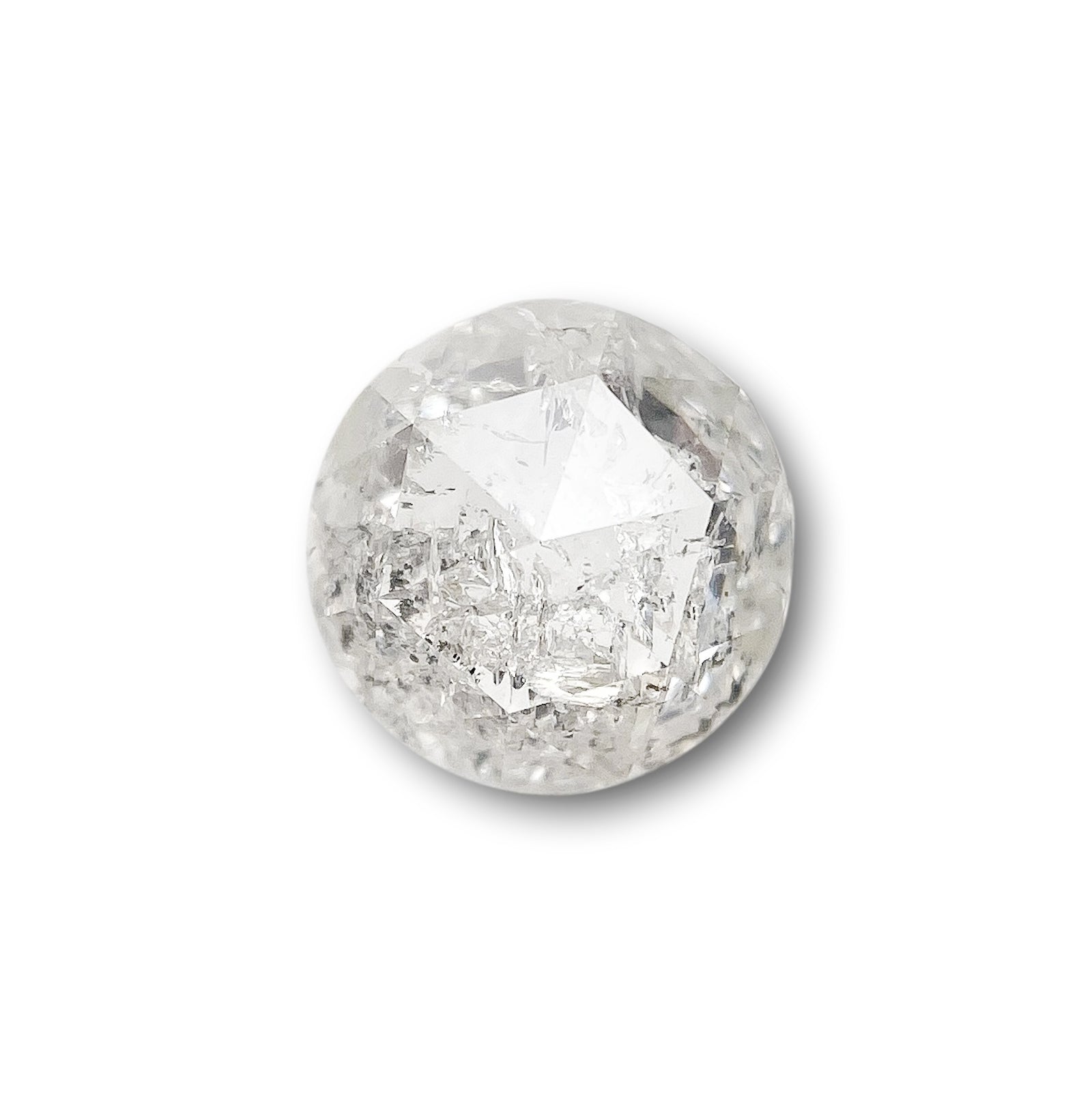 0.92ct | Rustic  Round Shape Rose Cut Diamond - Modern Rustic Diamond