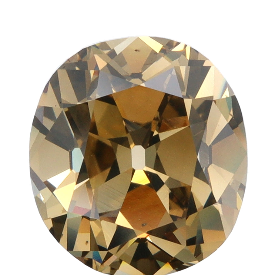 2.76ct | Champagne VVS Cushion Shape Old Mine Cut Diamond - Modern Rustic Diamond