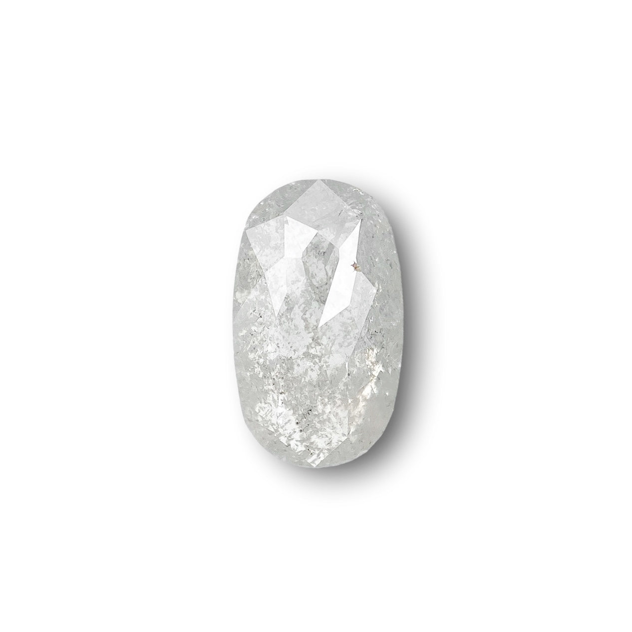 0.92ct | Rustic  Oval Shape Rose Cut Diamond - Modern Rustic Diamond